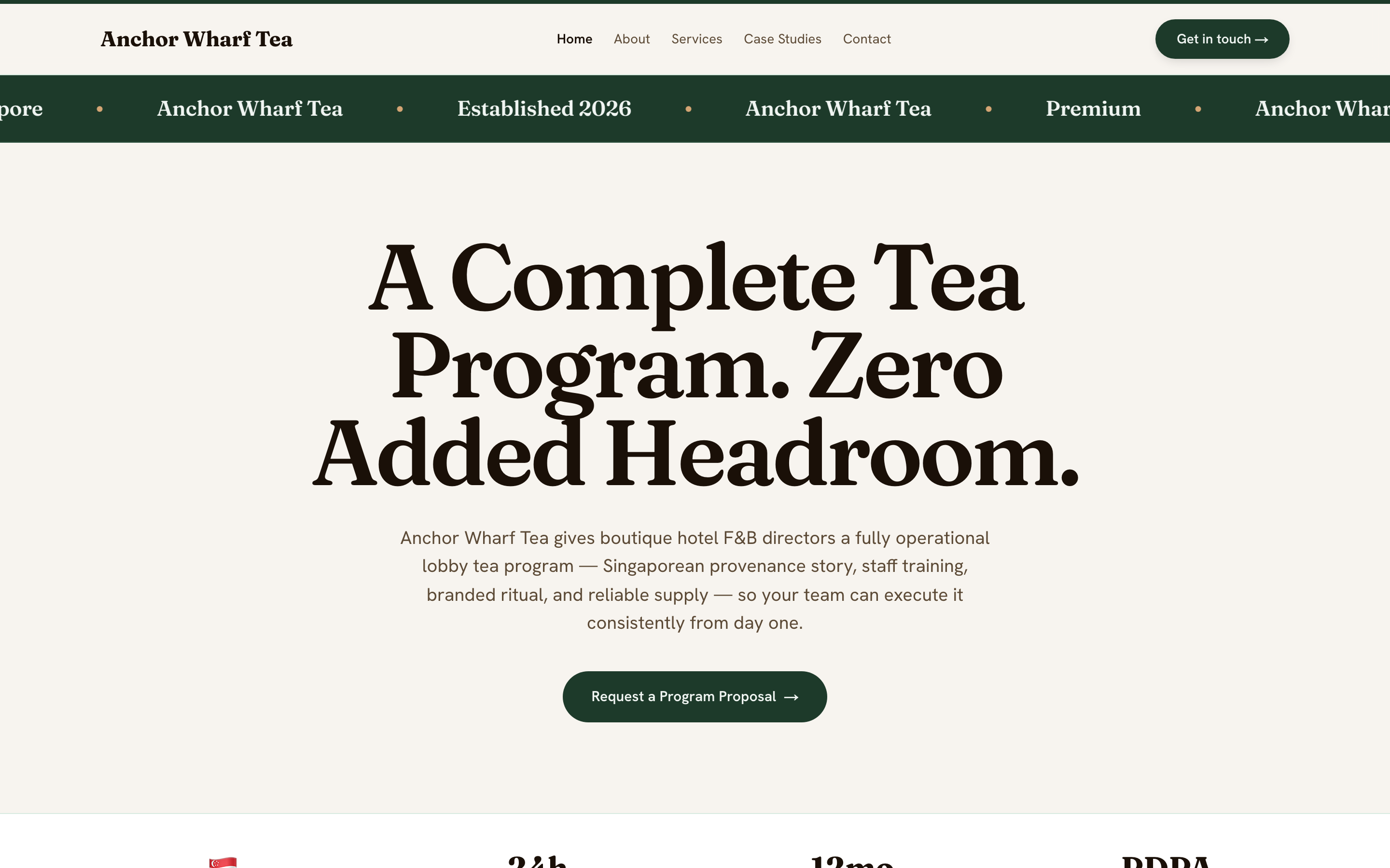 Anchor Wharf Tea